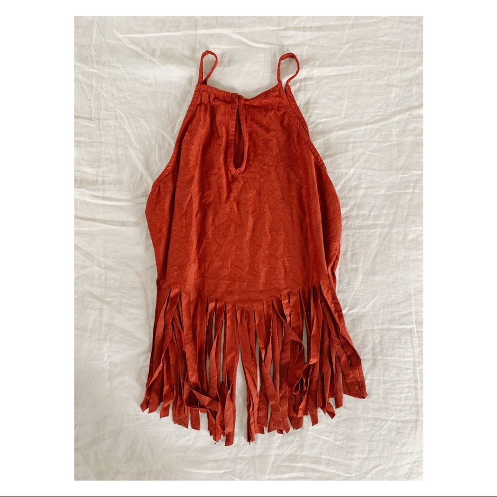 Rust Velvet Tank - Picture 2 of 3